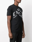 Givenchy Refracted Design Logo Embroidered Oversized Fit T-Shirt in Black