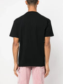 Palm Angels Paris Black Sprayed T-Shirt in Black