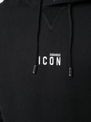 Dsquared2 Small Icon Print Hoodie in Black