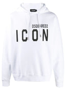 Dsquared2 Icon Print Hoodie in White