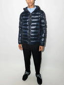 Canada Goose Crofton Padded Down Hooded Jacket in Atlantic Navy