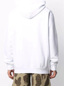 Palm Angels Pink Spray Miami Hoodie in White