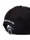 Dsquared2 Icon Tape Cotton Cap in Black