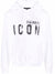 Dsquared2 IconSpray Splatter Cotton Hoodie White