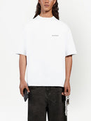 Balenciaga Logo Print Short-sleeve T-shirt White