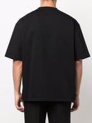 Balenciaga Paris Logo Cotton T-shirt Black