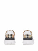 Burberry Regis Low-top Trainers in Beige & White