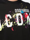 Dsquared2 Icon Paint Splattered T-shirt Black