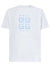 Givenchy 4G Stars Blue logo printed T-Shirt in White