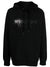 Palm Angels Rhinestone Logo Print Hoodie in Black