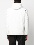 Stone Island David-PC Hooded Parka Coat in White