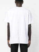 Alexander McQueen Spray Crush Logo Print T-Shirt in White