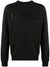 Lanvin Paris Logo Embroidered Sweatshirt in Black