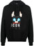 Dsquared2 Pixelated Ciro Printed Hoodie in Black