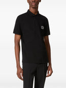 Valentino VLOGO Signature Patch Polo in Black