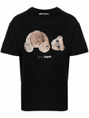 Palm Angels Spray Teddy Bear T-Shirt in Black