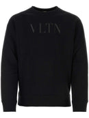 Valentino Black VLTN Logo Printed Sweatshirt in Black