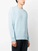 Stone Island Compass Patch Logo Sweatshirt in Sky Blue