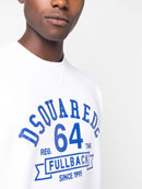 Dsquared2 FullBack 64 Printed Logo Sweatshirt in White