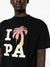 Palm Angels I Love PA Logo printed T-Shirt in Black