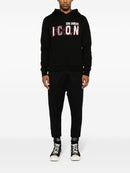 Dsquared2 Icon Scribble Cool Fit Hoodie in Black