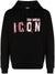 Dsquared2 Icon Scribble Cool Fit Hoodie in Black