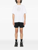 Stone Island Reflective One Compass Print Logo T-Shirt in White