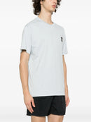 Stone Island Compass Patch Logo T-Shirt in Light Blue