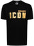 Dsquared2 Icon Blur Cool Orange logo Cotton T-Shirt in Black