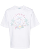 Casablanca Crayon Tennis Club Printed Oversized T-Shirt in White