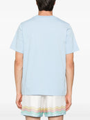 Casablanca Maison De Reve Printed T-Shirt in Pale Blue