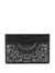 Amiri Pebbled Bandana Card Holder in Black