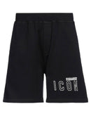 Dsquared2 Icon Outline Printed Shorts in Black