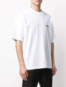 Balenciaga BB Logo Embroidered Oversized T-Shirt in White