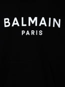 Balmain Paris Logo Printed Hoodie in Black