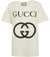 Gucci Interlocking GG Logo Slim Fit White T-Shirt S