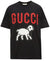 Gucci Lamb Logo Oversized Fit Black T-Shirt S