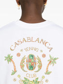 Casablanca Joyaux D'Afrique Tennis Club Printed T-Shirt in White