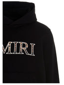 Amiri Leopard Applique Hoodie in Black