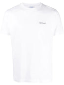 Off-White Scratch Arrow Logo Print Slim T-Shirt in White