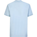 Burberry Branded Circle Logo Eddie Polo Shirt in Sky Blue