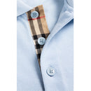 Burberry Branded Circle Logo Eddie Sky Blue Polo Shirt