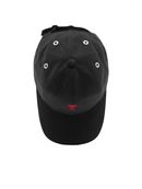 Ami Paris Red ADC Logo Embroidered Cap in Black