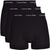 Calvin Klein 3 Pack Cotton Stretch Classic Fit Trunks in Black