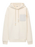 Loewe Anagram Patch Pocket Hoodie in White Ash