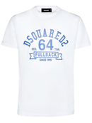 Dsquared2 FullBack 64 Logo Printed T-Shirt in White