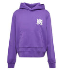 Amiri Mens Logo Cotton Hoodie Purple