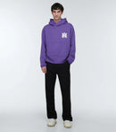 Amiri Mens Logo Cotton Hoodie Purple