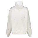 Balenciaga Caps Destroyed Oversize Fit Hoodie White