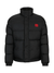 Hugo Boss Red Patch Logo Coat in Black